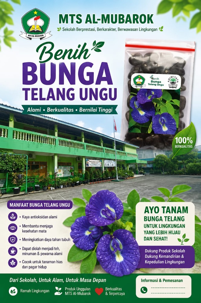 Benih Bunga Telang Ungu